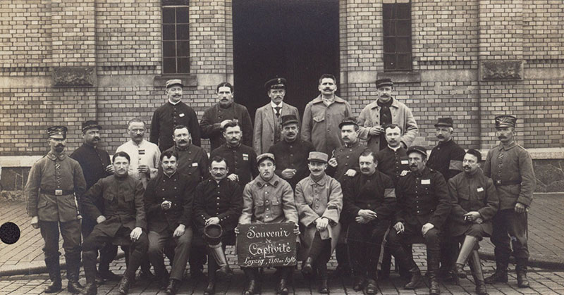 Am 21. Mai 1916 besuchten die Kriegsgefangenen aus Golzern in Begleitung zweier Landsturmmänner die Stadt Leipzig. Den Gefangenen sollte der Kulturzustand Deutschlands vor Augen geführt werden.