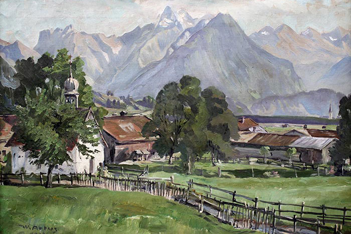 Alpenreisen des Malers Walter Artus