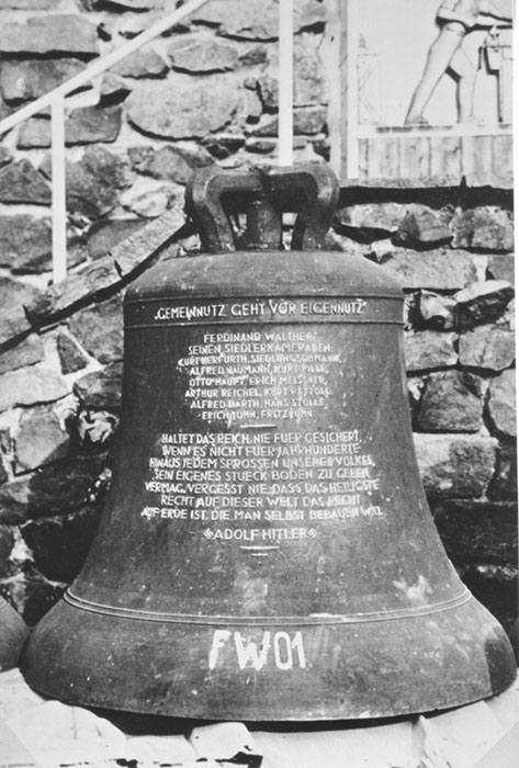 Große Glocke des Glockenspiels, Foto 1942 (Photo-Pippig)