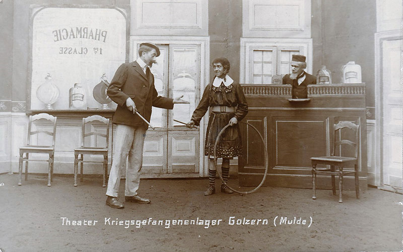 Theater im Kriegsgefangenenlager, 1916
