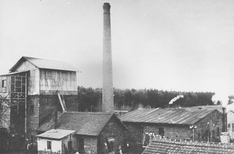 Braunkohlenwerk Rose in Eschefeld. Abbau der Kohle im Tiefbau. Foto: Naß
