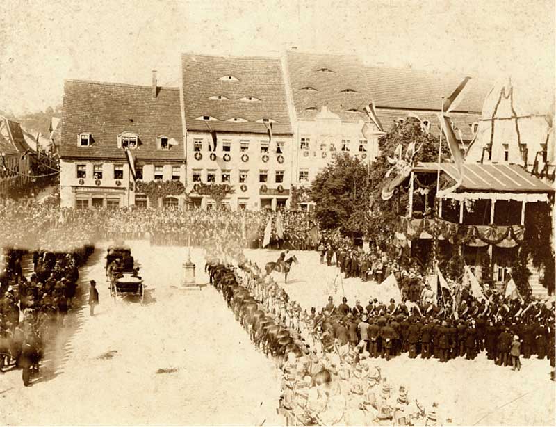 100-jähriges Jubiläum des 19. Husarenregimentes Grimma, 1891