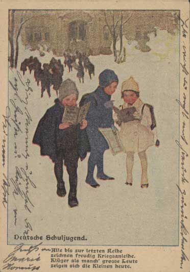 Werbekarten für die 9. Kriegsanleihe, 1918
